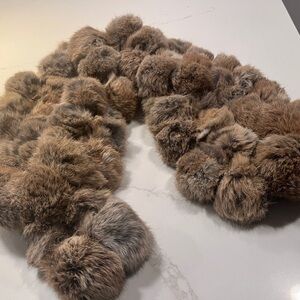 Rabbit fur eternity scarf. 34 inches length. Bought from Saks.